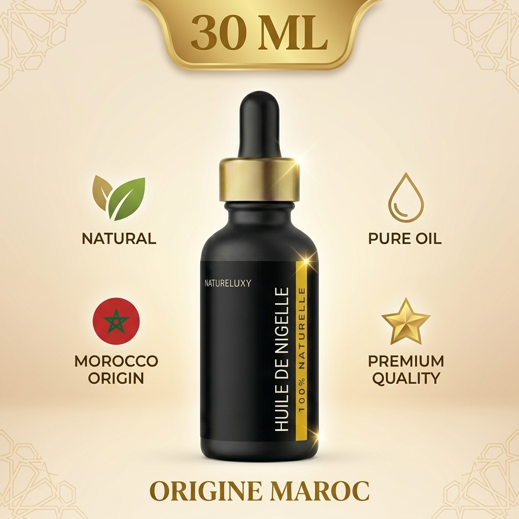 Huile de Nigelle 30mL pipette 100% naturelle (Envoi rapide)
