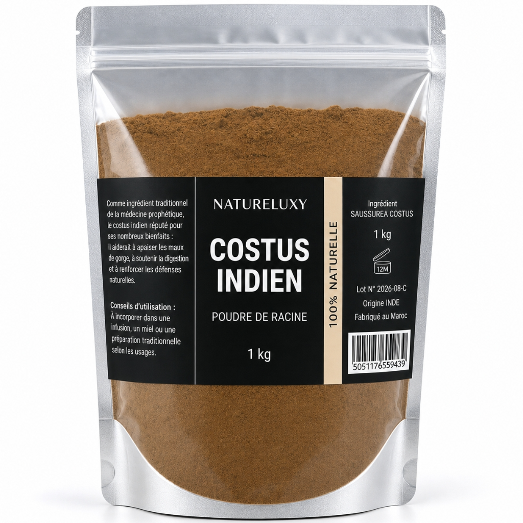 Indisches Costus-Pulver, 1 kg, 100 % natürlich