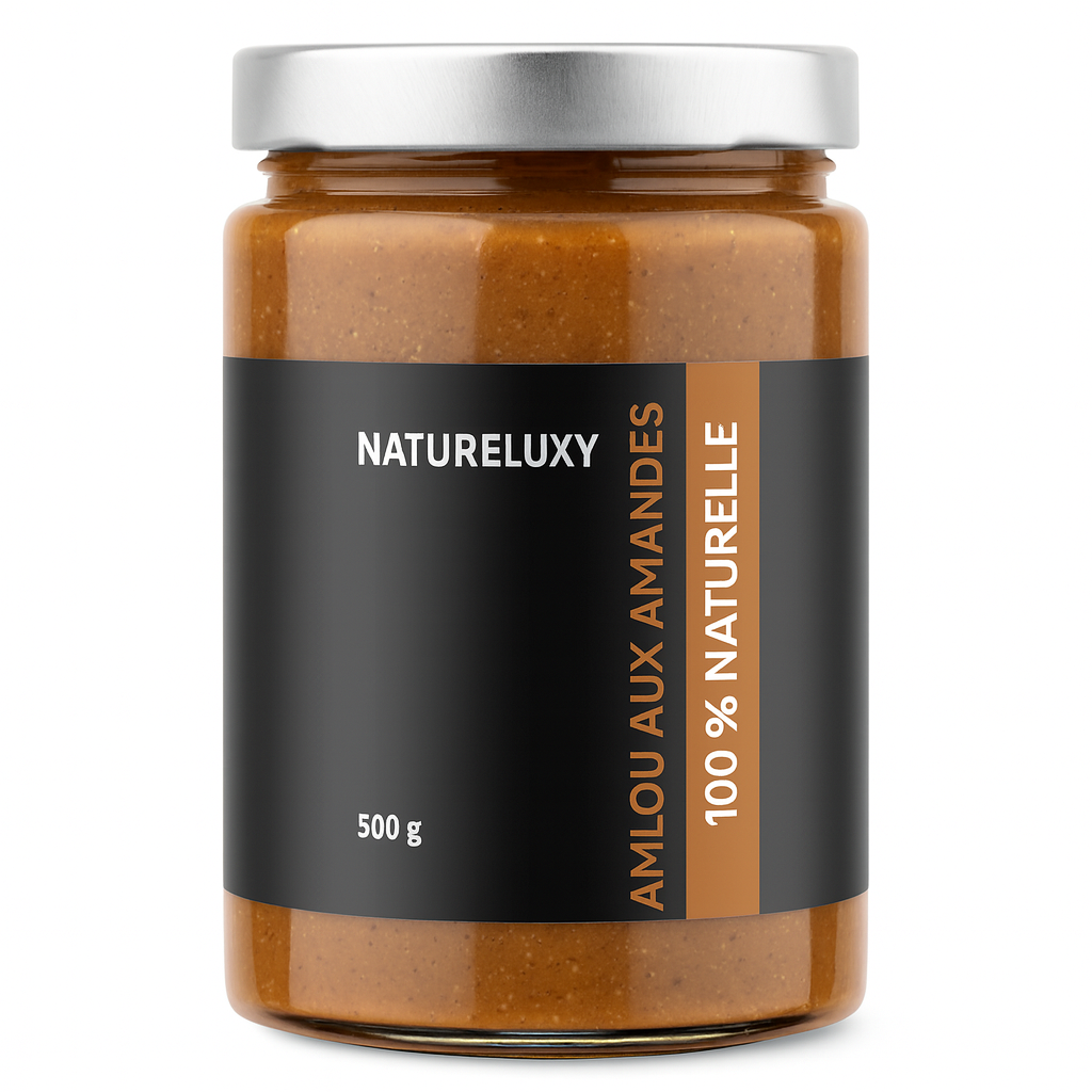 Amlou aux Amandes 500g - Pâte à Tartiner à l’Huile d’Argan et au Miel d’Oranger