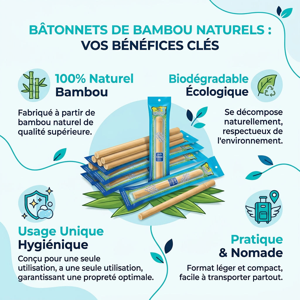Bâtonnets Bleus - infographie bénéfices