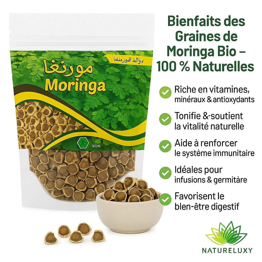 moringa saatgut Moringa-Samen 40 g 100 % natürliches Superfood – Zum Verzehr oder Pflanzen