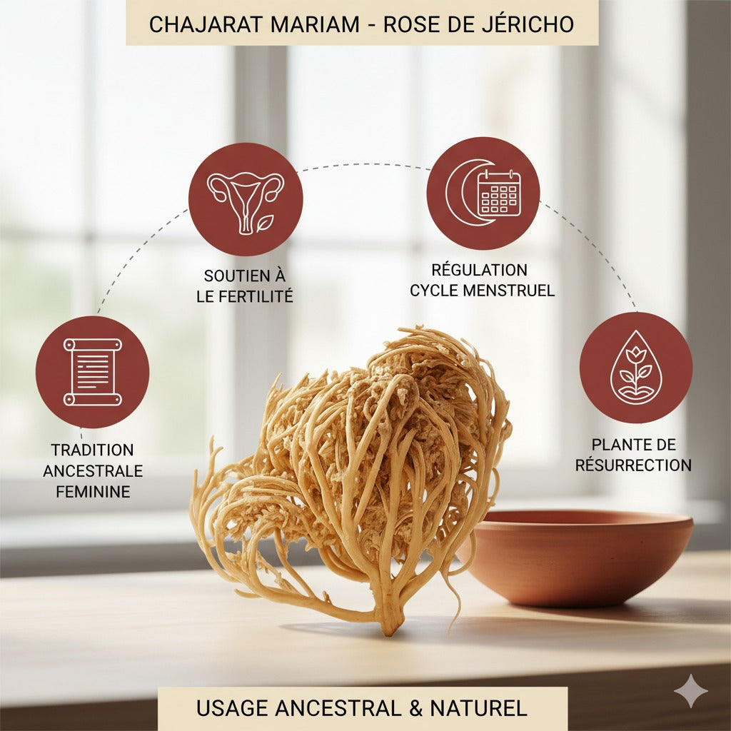 Chajarat Mariam (Rose de Jéricho) 50 g — Plante séchée pour infusion / décoction