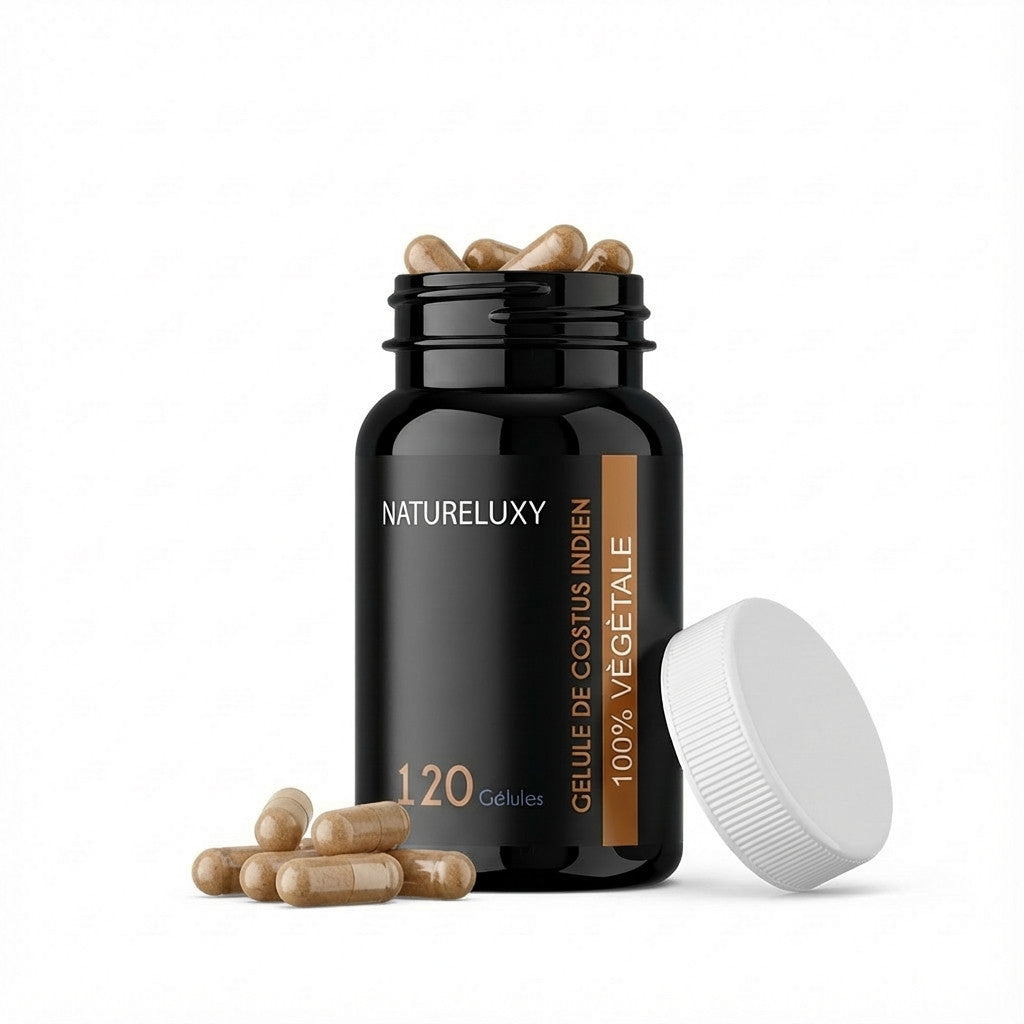 120 Gélules Costus Indien – Poudre de Saussurea costus – 300 mg