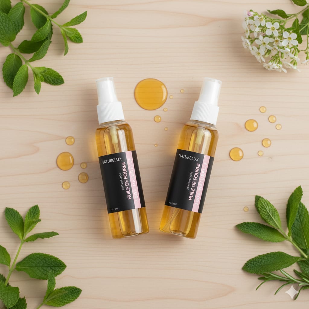 2 Ameisenöl gegen Haarwuchs 30 ml Natureluxy -5 %