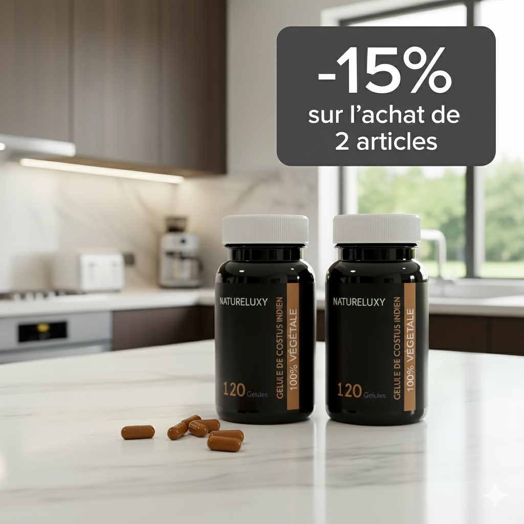 120 gélules Costus Indien – env. 300 mg par gélule – complément alimentaire