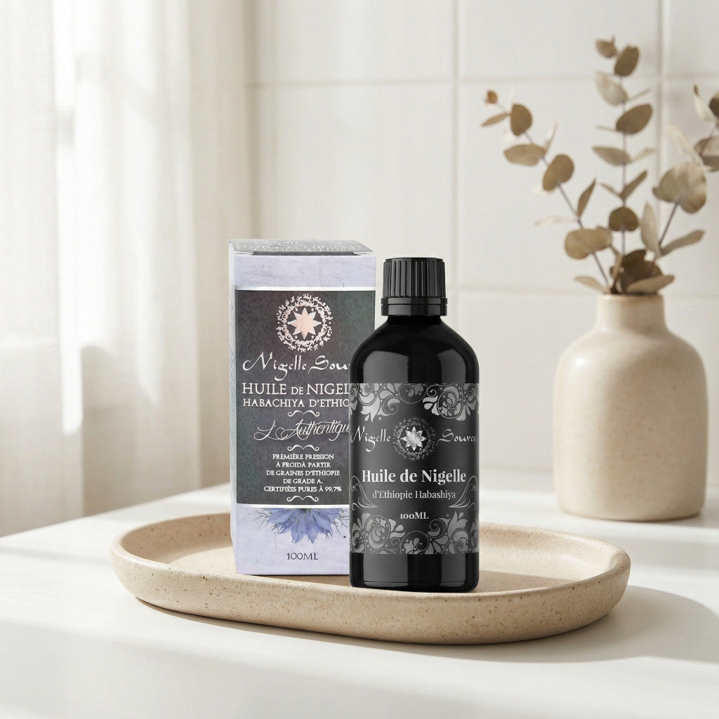 Huile de Nigelle d’Éthiopie Habashia Grade A 99,7% – 100 ml