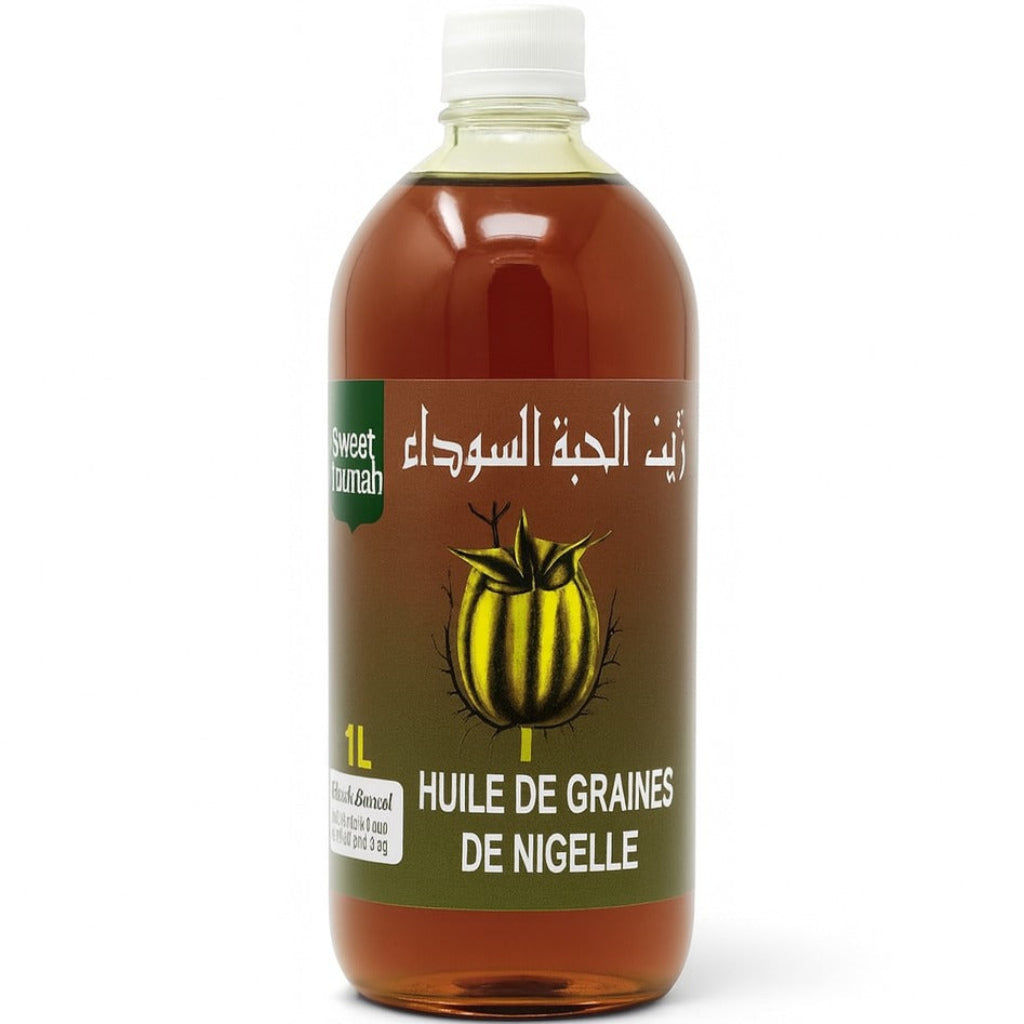 Huile de Graine de Nigelle 1L Sweet Sunnah - Pressée à Froid