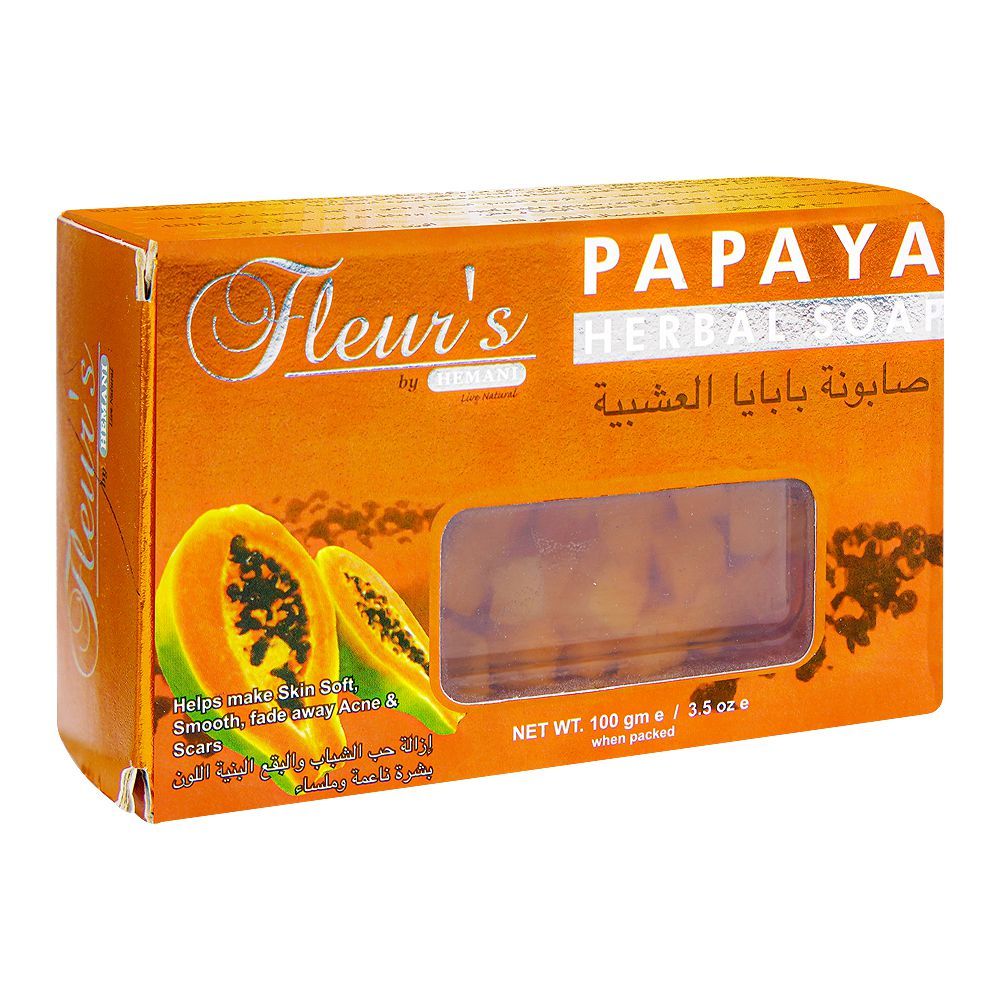 Savon à la Papaye Hemani 100 g - Savon Exfoliant