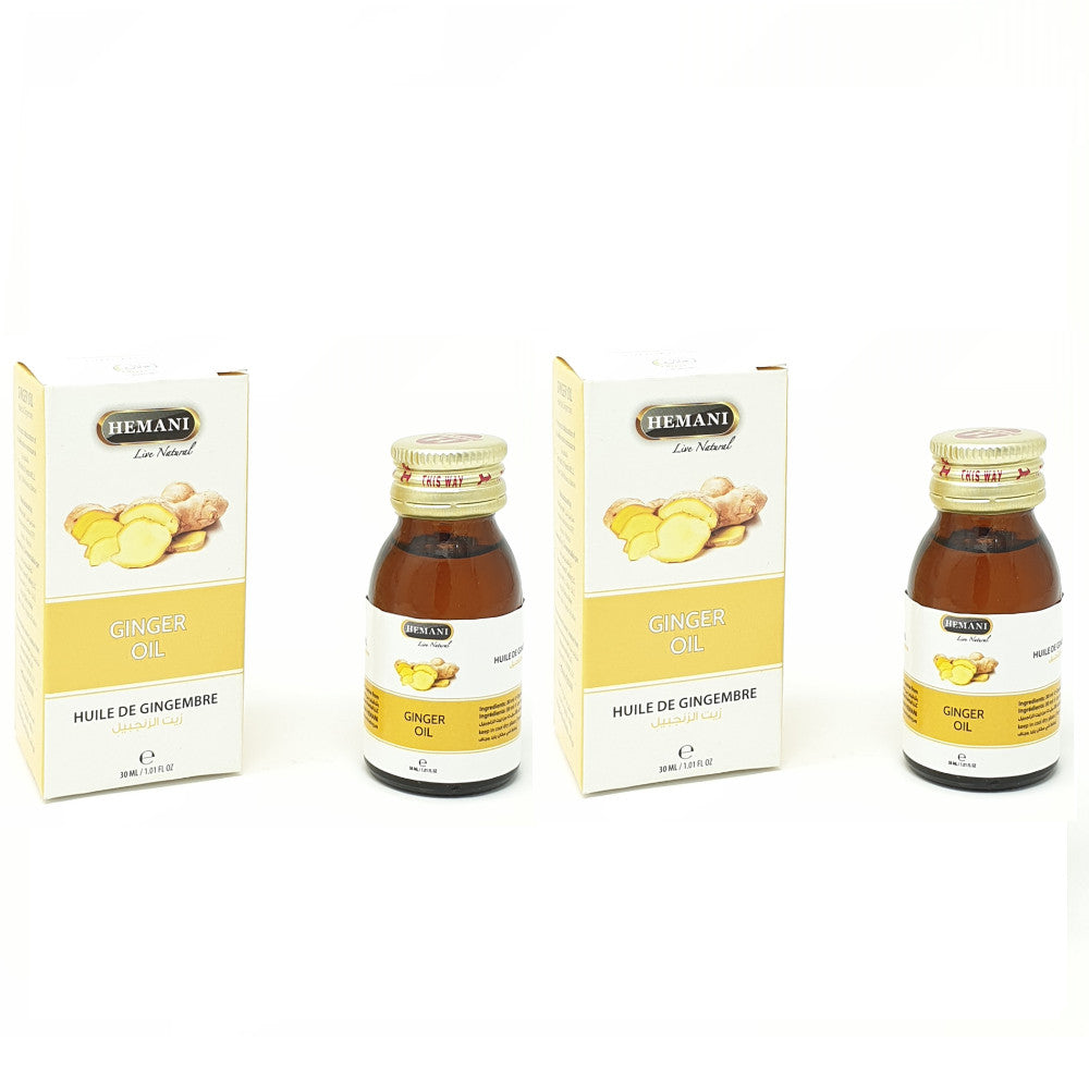Lot de 2 Huile de Gingembre 30mL 100% Naturelle Hemani