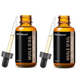 2 Huile d'Ail 100mL Pipette 100% Naturelle -5%