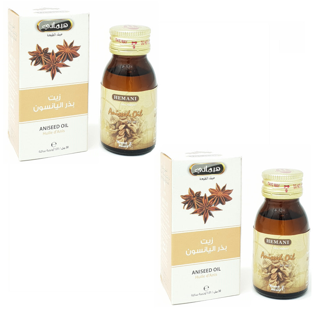 2 Huile d'Anis 30mL 100% Naturelle Hemani -5%