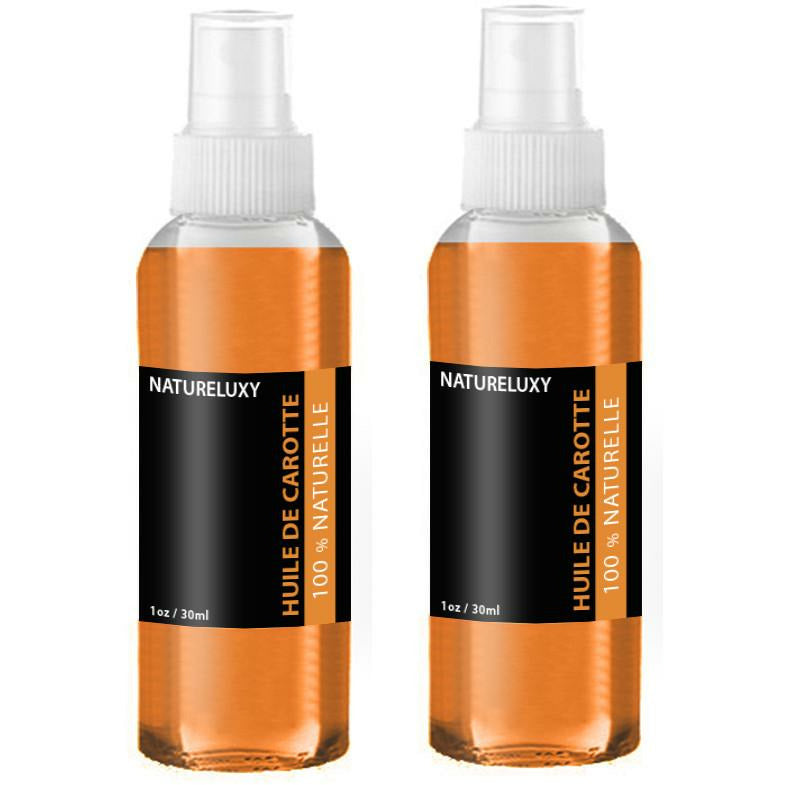 2 Flacons Huile de Carotte 30mL spray 100% naturelle – Natureluxy-shop