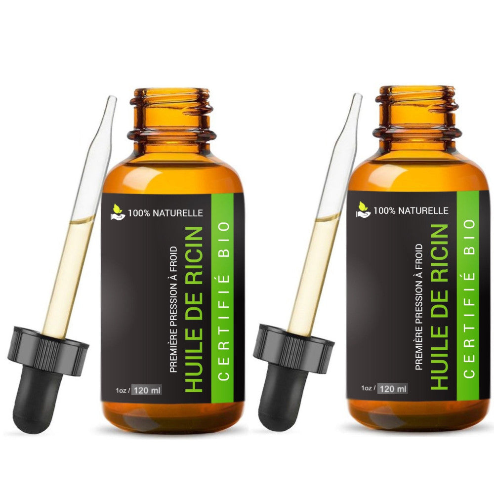 2 Huiles de Ricin 100ml à pipette Réduction -5%