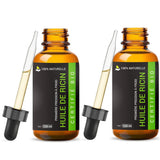 2 Huiles de Ricin 100ml à pipette Réduction -5%