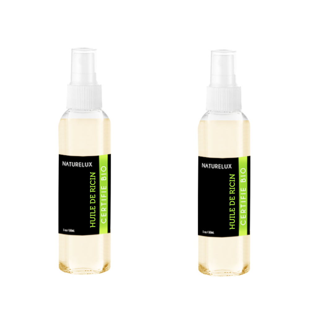2 Flacons Huile de Ricin  30mL spray 100% naturelle