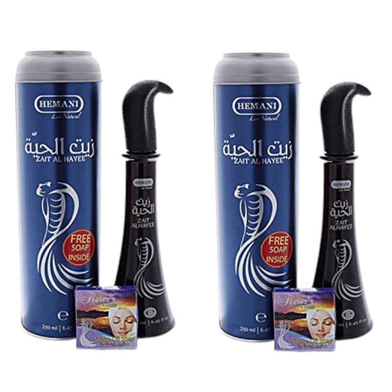 Lot 2× Huile de Serpent Cheveux Zait Al Hayee Hemani – 2×250 ml