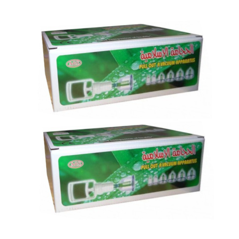 2 Kit Hijama 6 Pièces Tasse,Ventouse Thérapie Set pour Secs et Humide