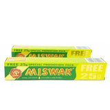Lot de 2 Dentifrices Miswak  Dabur Sans Fluor Siwak arak brosse à dent Réduc. -5%