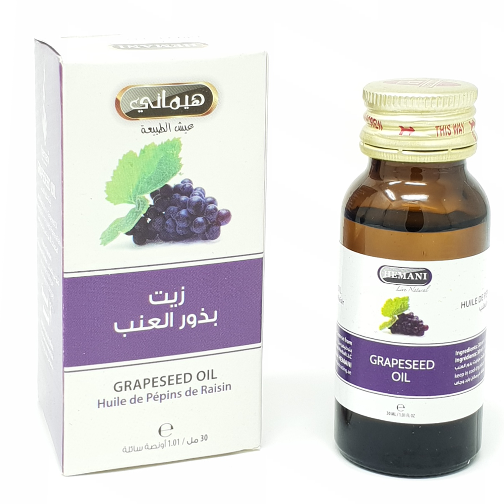 Huile de Pépin de Raisin 30mL 100% Naturelle Hemani