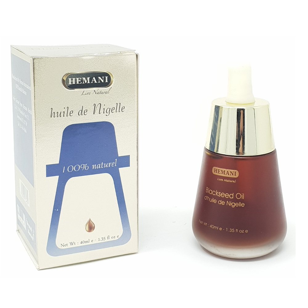 Huile de Nigelle 40mL Pipette 100% Naturelle Hemani