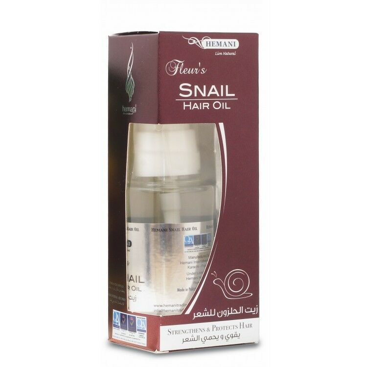 Huile capillaire à la bave d'escargot  - Hemani 60mL