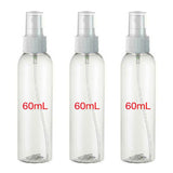 3 Flacons Vaporisateur 60ml Vide Sac Atomiseur de Poche Spray Plastique