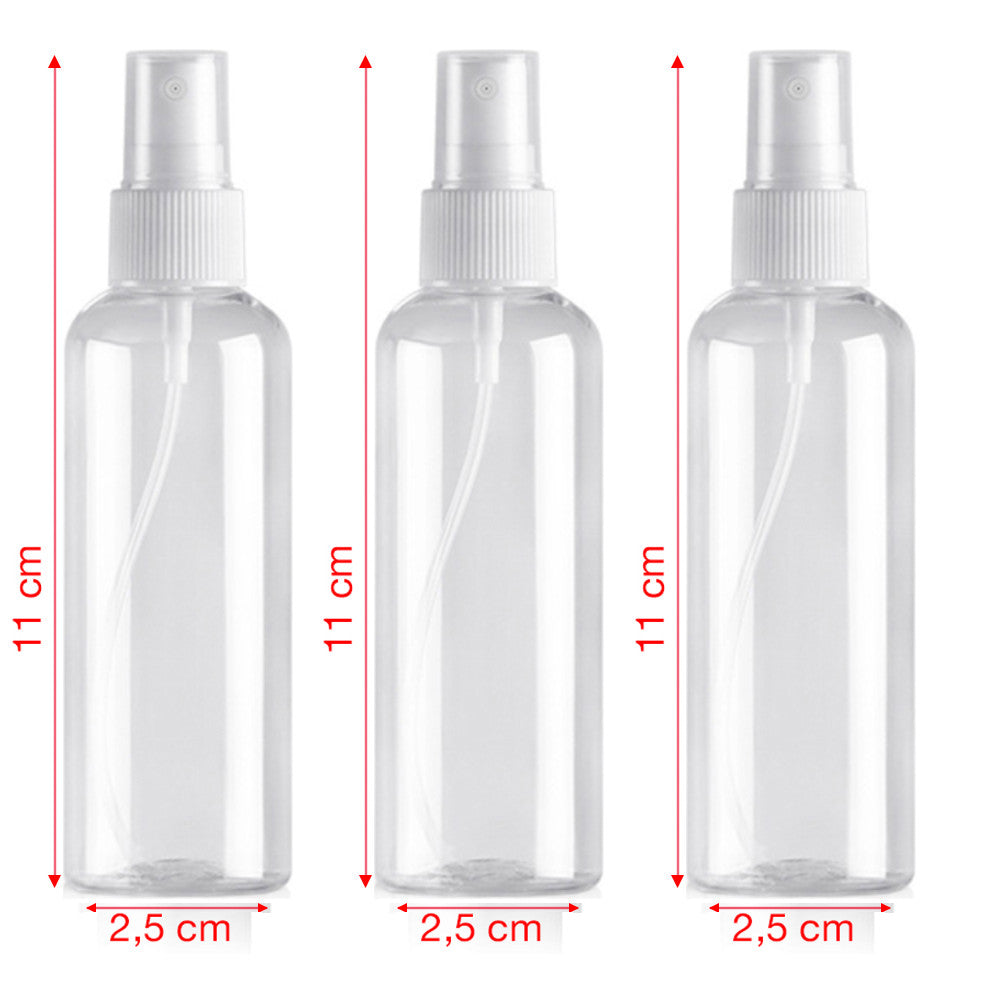 3 Flacons Vaporisateur 30ml Vide Sac Atomiseur de Poche Spray Plastique