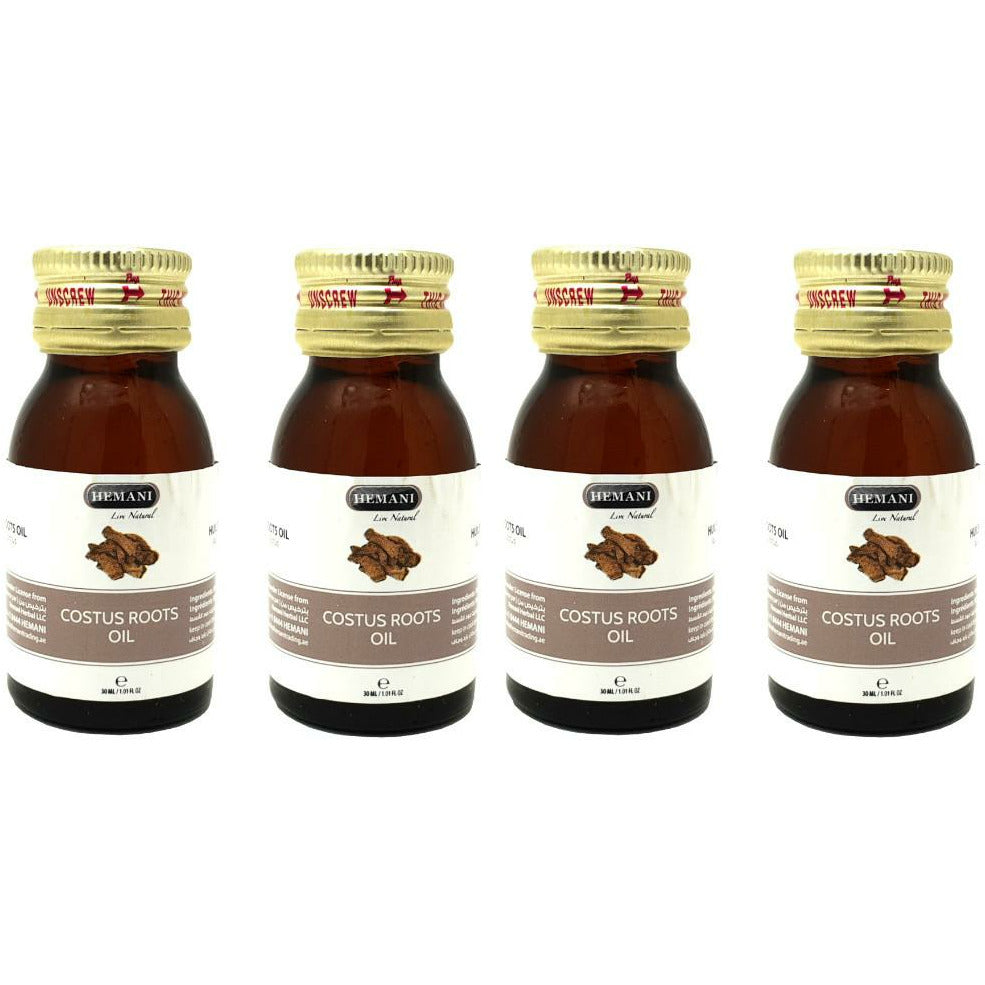 4 Huile de Costus Indien 30mL Hemani 100% naturelle -15%