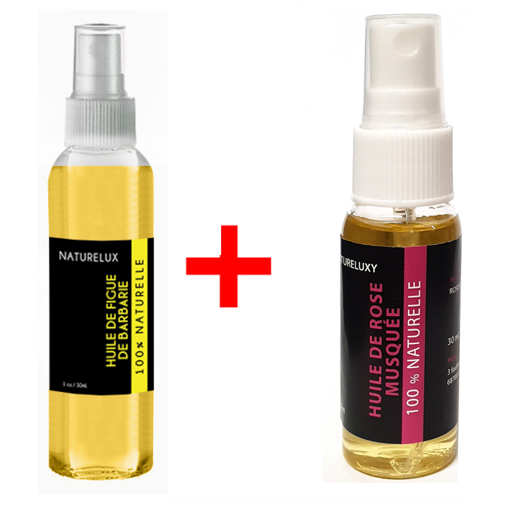 Pack Huile de Figue de Barbarie + Huile de Rose Musquée