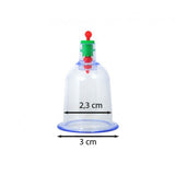 Lot de 100 Ventouses 3cm - Thérapie Set pour Secs et Humide