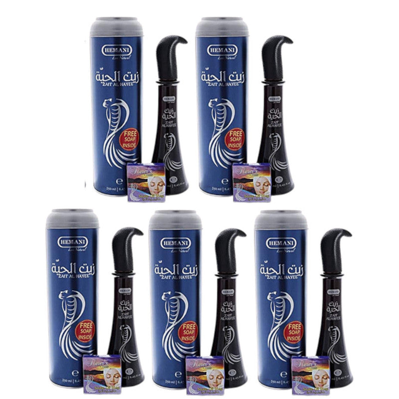 5 Huile de Serpent pour cheveux Zait Al Hayee - Hemani - 250 ml -20%