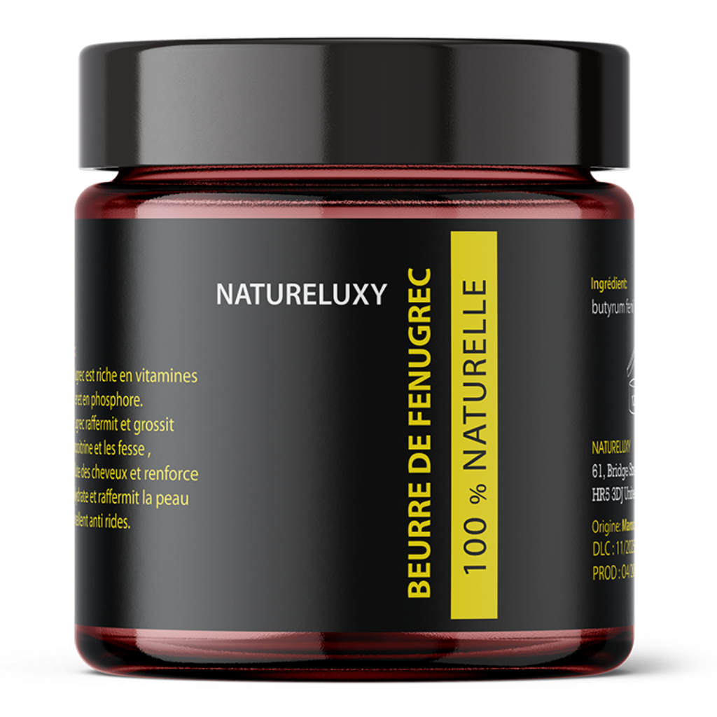 Beurre de Fenugrec Pur & Concentré 200g Natureluxy - Soin Corps et Cheveux