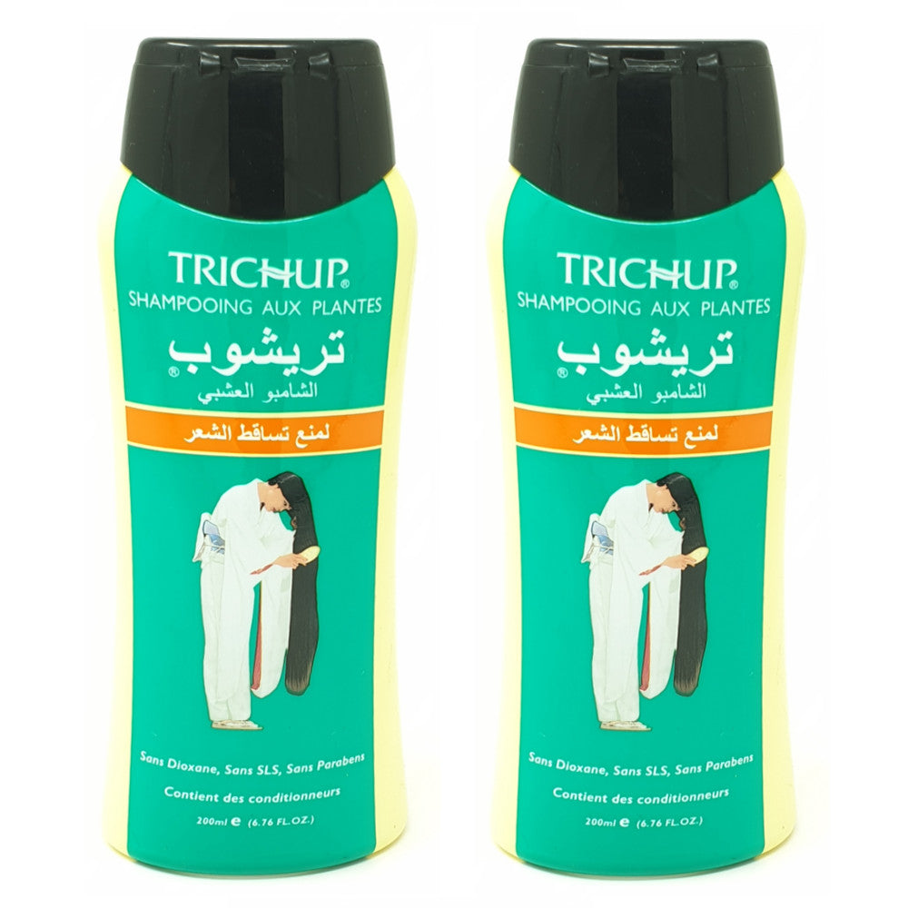 Lot de 2 Shampoings Trichup Anti-Chute Sans Sulfate Soin Indien 200 mL