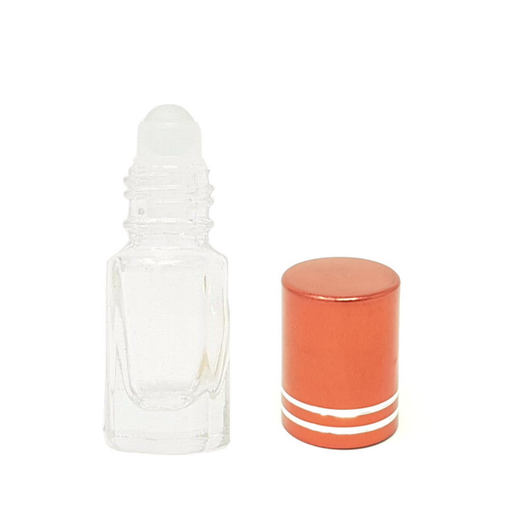 2 Set mit 240 leeren 3-ml-Roll-on-Moschus-Glasrollerflaschen