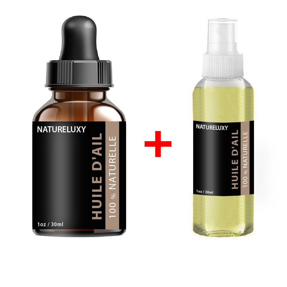 Huile d'Ail 30mL pipette + Huile d'Ail 30mL Spray 100% naturelle