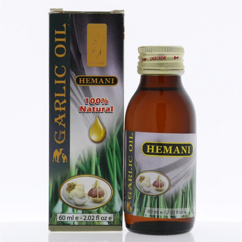 Huile d'ail 60ml Hemani Naturel