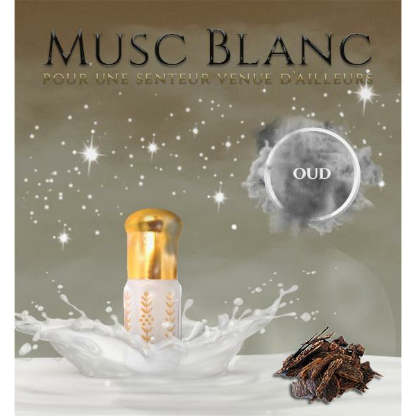 Musc Tahara Oud 3 mL - Musc Blanc Parfumé