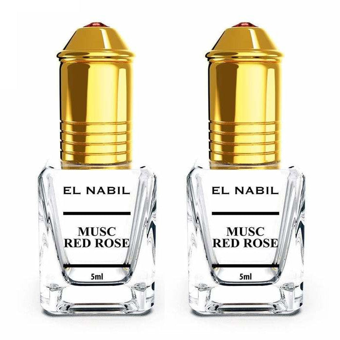2X Musc Red Rose avec applicateur Roll-On - 5mL