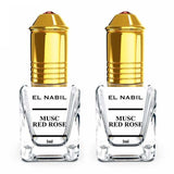 2X Musc Red Rose avec applicateur Roll-On - 5mL