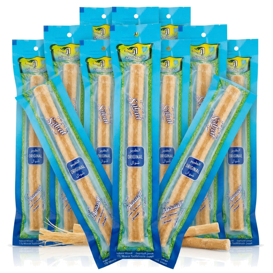 Lot de 10 Siwak Naturel Haute Qualité - Bâtons d'Arak – produit naturel présenté par Natureluxy