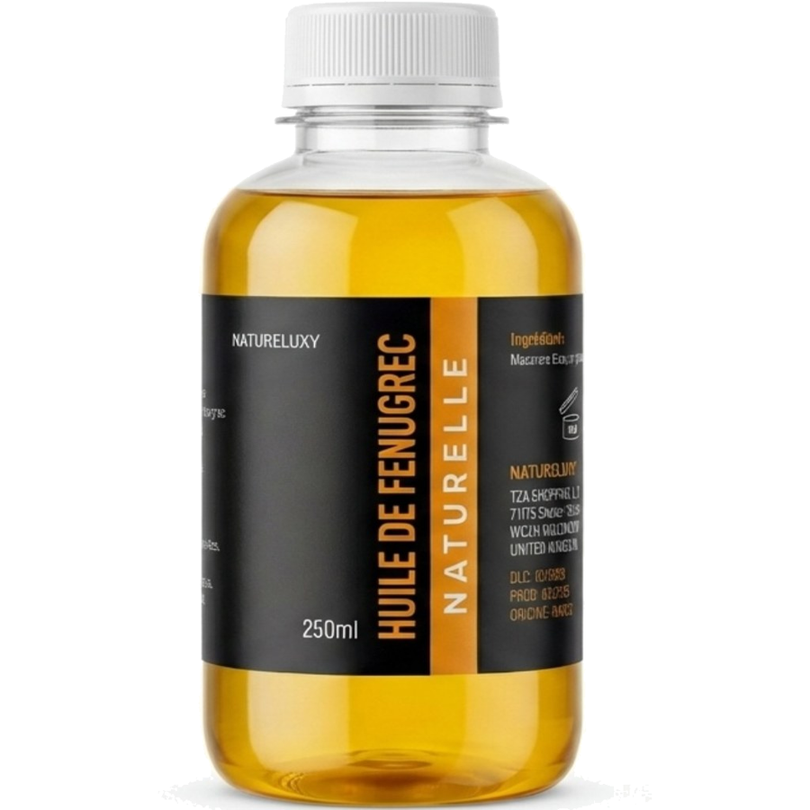 Huile de Fenugrec 250mL – produit naturel présenté par Natureluxy