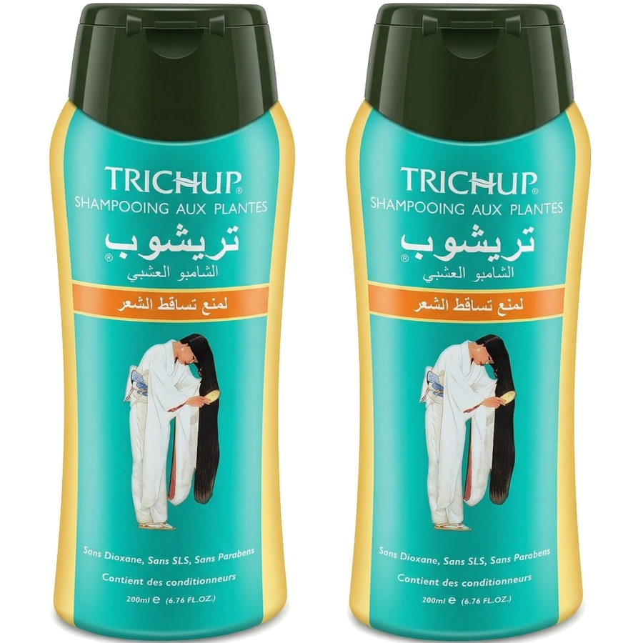 Lot de 2 Shampoings Trichup Anti-Chute Sans Sulfate Soin Indien 200 mL – produit naturel présenté par Natureluxy