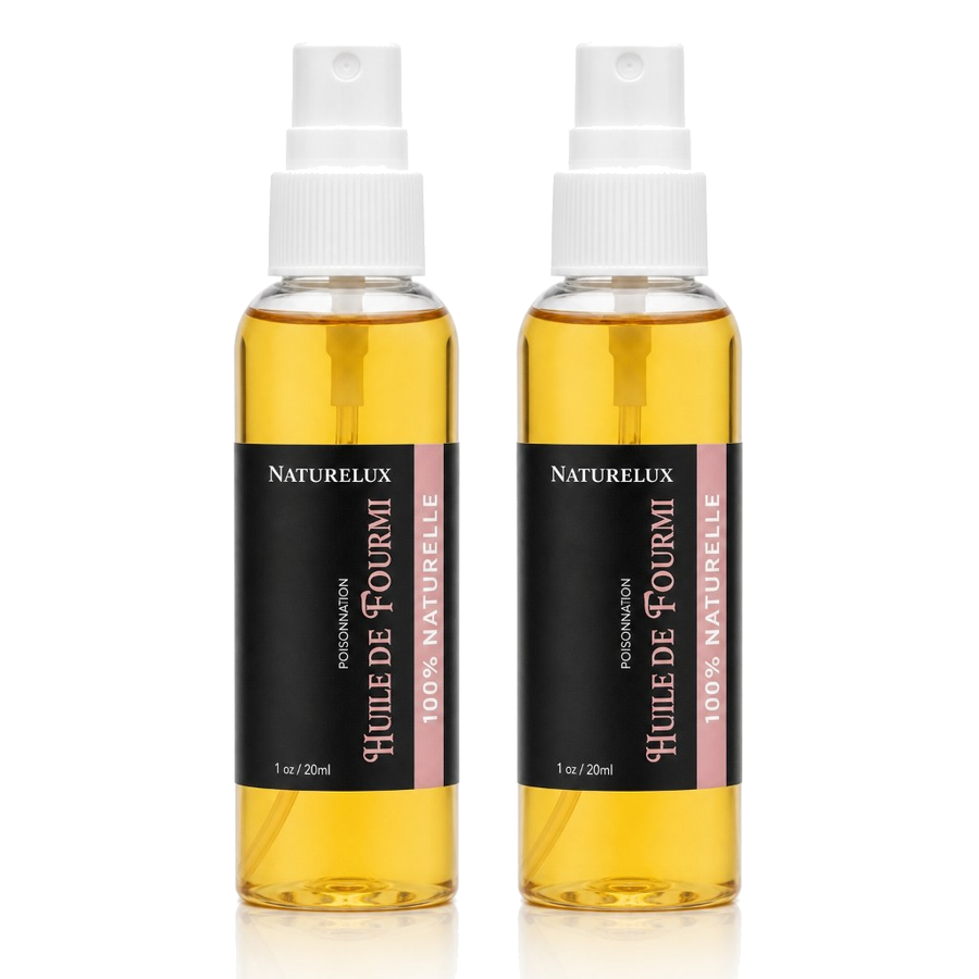 2 Huile de Fourmi contre la pousse des poils 30mL Natureluxy – produit naturel présenté par Natureluxy