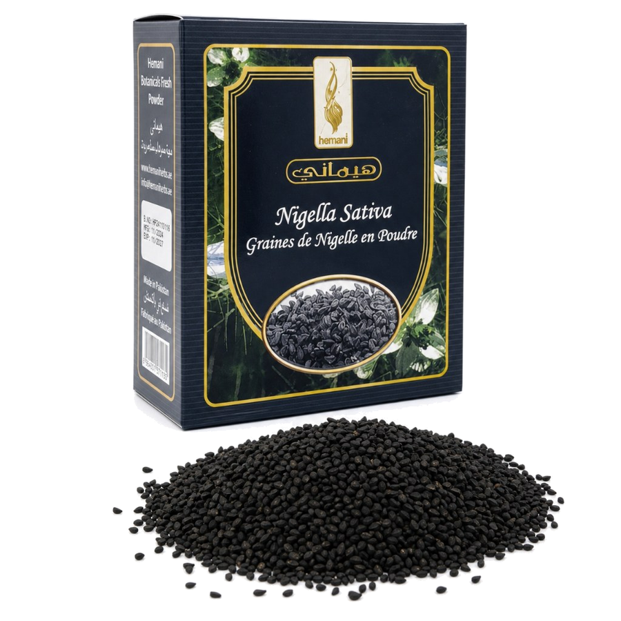 Graines de Nigelle 100g naturelles+Graines de Nigelle en Poudre 200g Naturelle – produit naturel présenté par Natureluxy