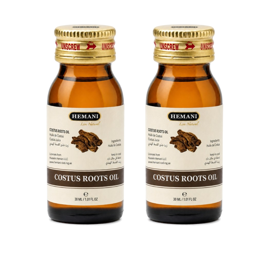 Huile de Costus Indien 30 mL Lot de 2 — Hemani 100% naturelle – produit naturel présenté par Natureluxy