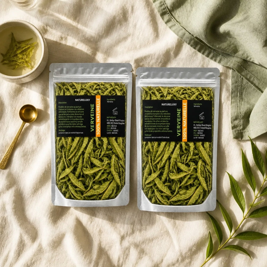 Feuilles de Verveine séchées 2×50 g naturelles — flatlay articles complémentaires