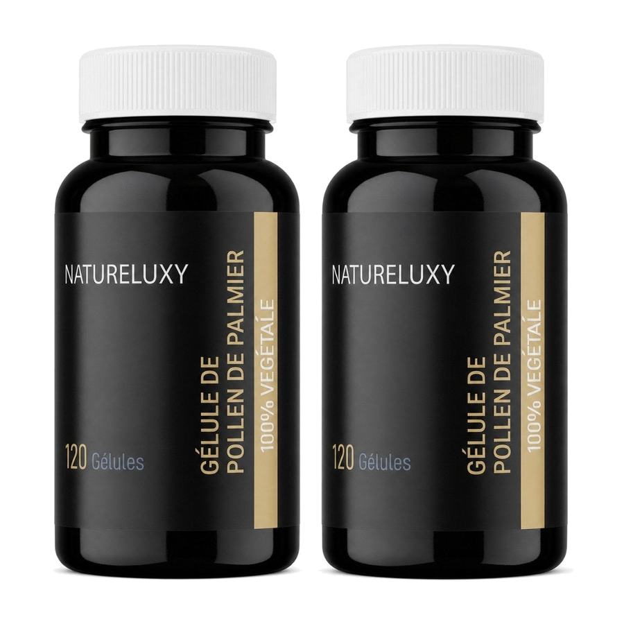 240 gélules de Pollen de Palmier Natureluxy – produit naturel présenté par Natureluxy