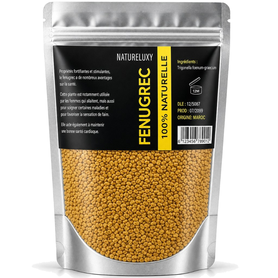 Graine de Fenugrec - 200 g – produit naturel présenté par Natureluxy