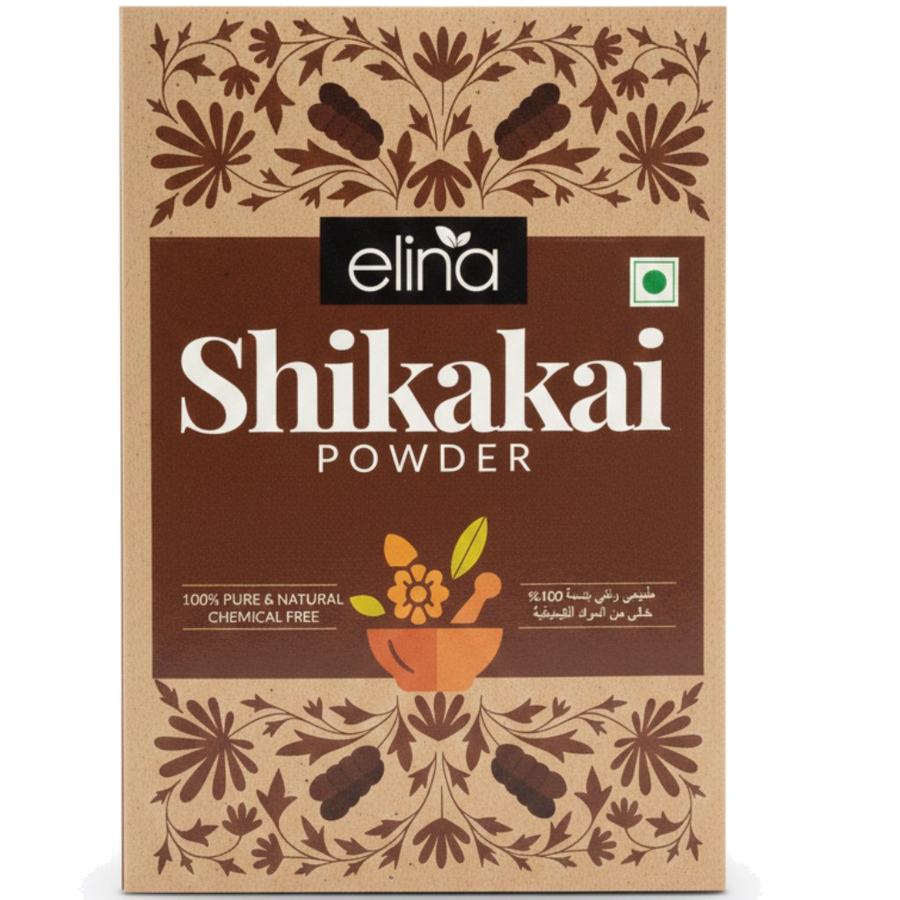 Poudre de Shikakai – soin capillaire ayurvédique – produit naturel présenté par Natureluxy