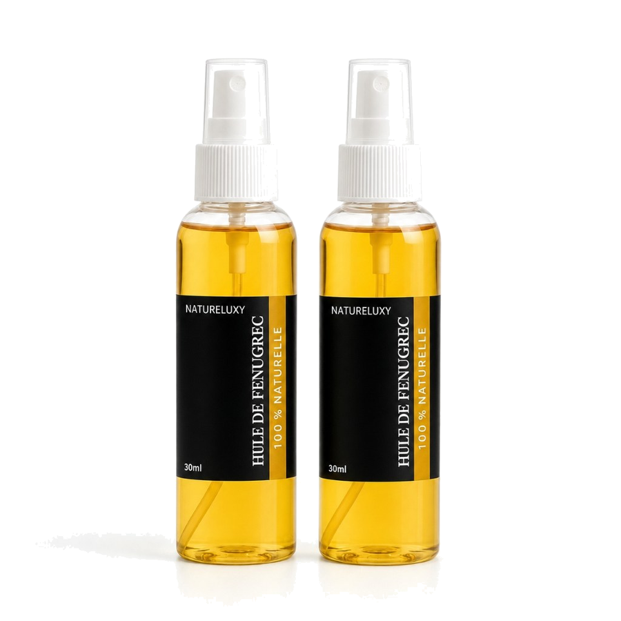 2 Huiles de Fenugrec 30mL Spray – produit naturel présenté par Natureluxy
